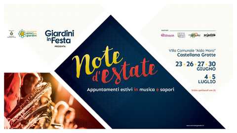 Castellana Grotte, ''Giardini in Festa'': sei serate di musica e degustazioni